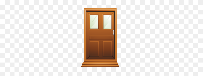 256x256 Door Clipart Brown Door - Door Images Clip Art