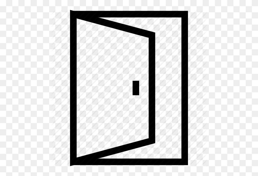 512x512 Door, Exit, Gate, Main Door, Open Door, Out Icon - Open Door PNG