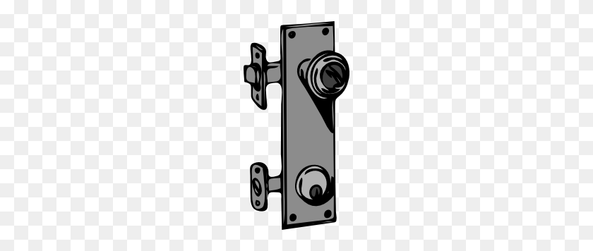 150x296 Door Knob And Lock Clip Art - Door Knob Clipart