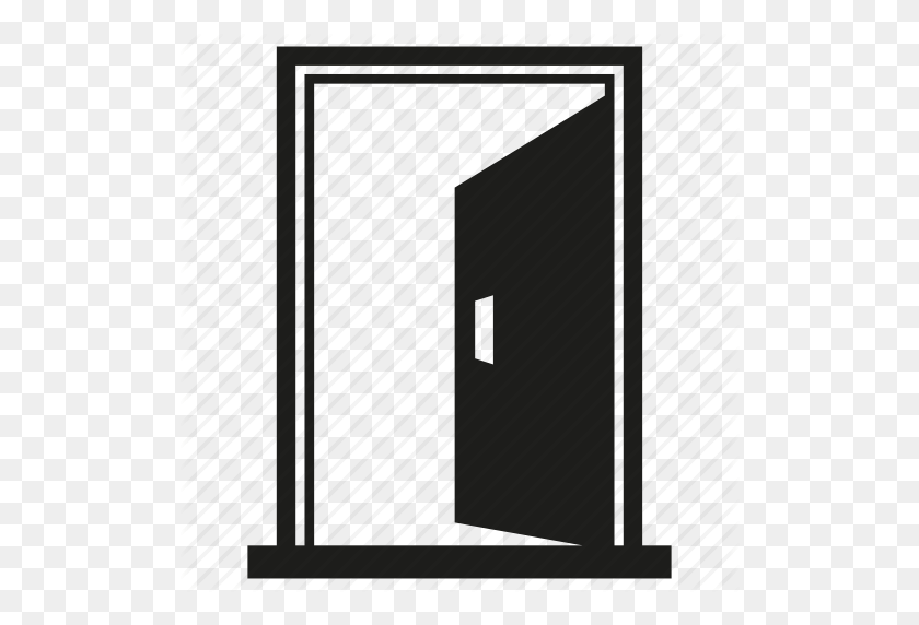 512x512 Door, Open, Window Icon - Open Door PNG