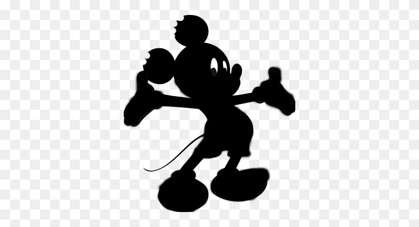 344x395 Dope Danii's Blogg Ethnic Mickey Mouse - Mickey Mouse Silhouette PNG