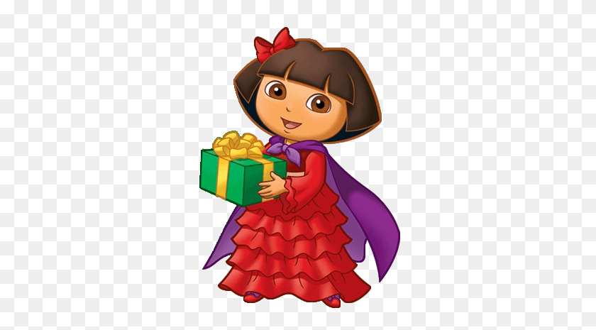 289x405 Dora Christmas Cliparts - Dora The Explorer PNG