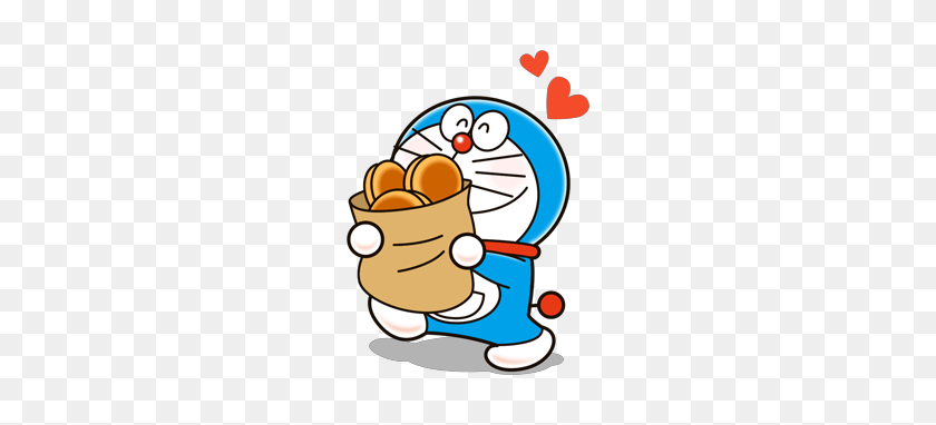 268x322 Наклейки Doraemon В Doraemon - Дораэмон Png