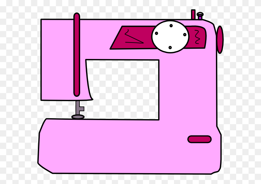 600x533 Dorcas Sewing Machine Clip Art - Sewing Clipart
