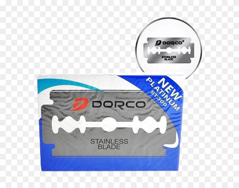 600x600 Dorco Double Edge Platinum Safety Razor Blades Barbersupplies Co - Razor Blade PNG