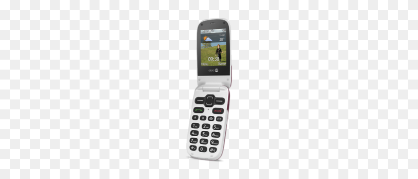 300x300 Doro Easy Flip Phone Graphite White Sim Free Desbloqueado Ebay - Flip Phone Png