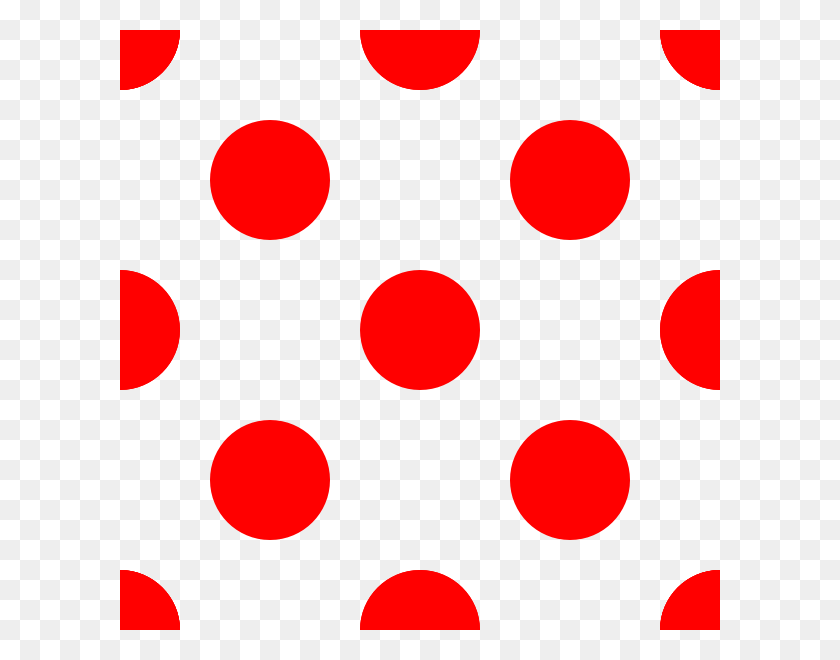 600x600 Dot Grid Pattern Clip Art - Red Dot PNG