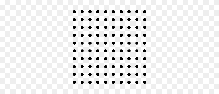 300x300 Dots Square Grid Pattern Clip Art - Polka Dot Pattern PNG