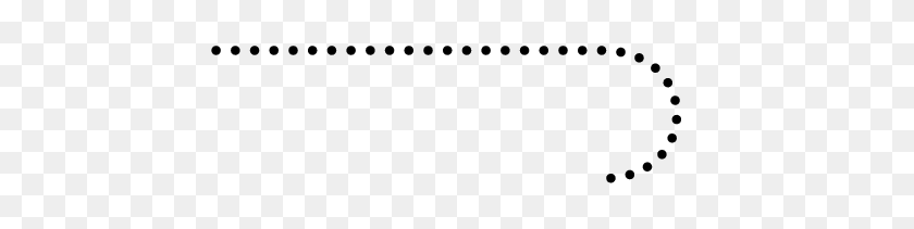 476x151 Dotted Lines In Tikz With Round Dots - White Dotted Line PNG