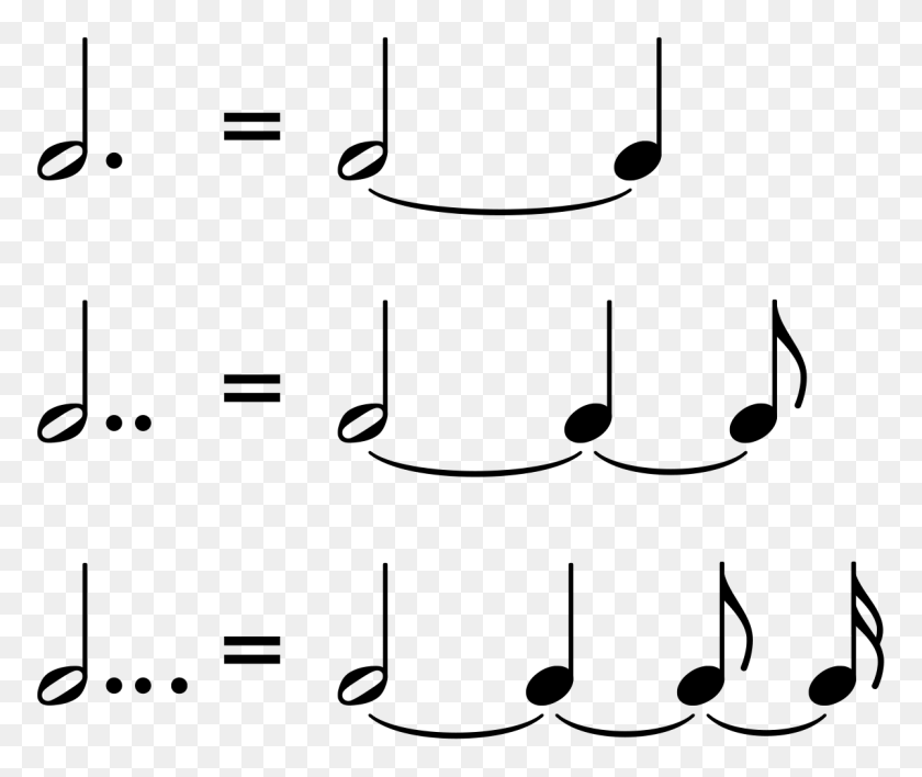 1200x998 Dotted Note - Quarter Note PNG