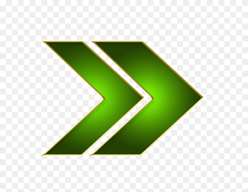 591x591 Double Arrow Green Right - Green Arrow PNG