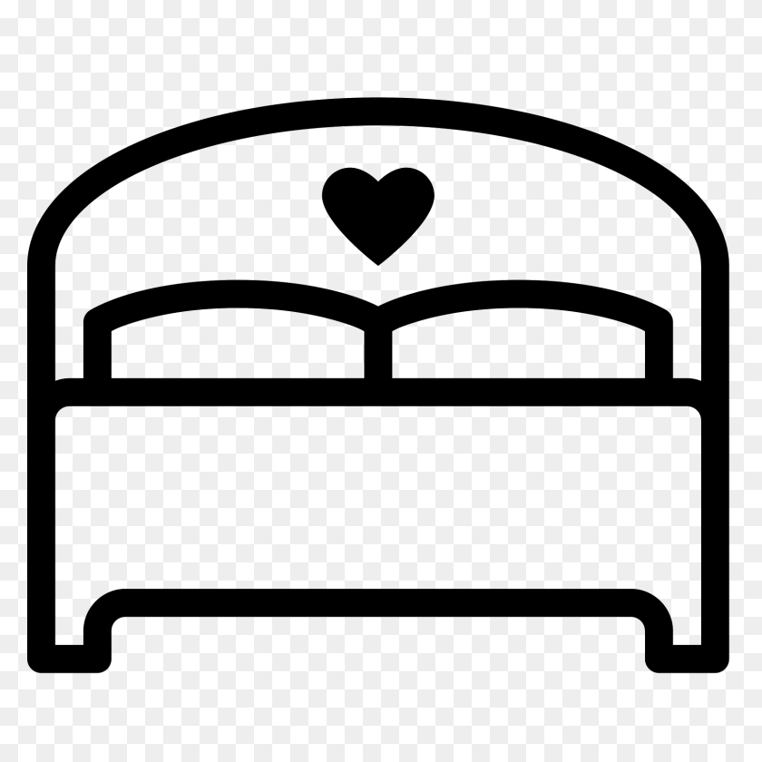 1600x1600 Double Bed Icon - Bed PNG