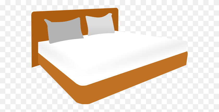 600x370 Double Bed Png Clip Arts For Web - Pillow Clipart PNG