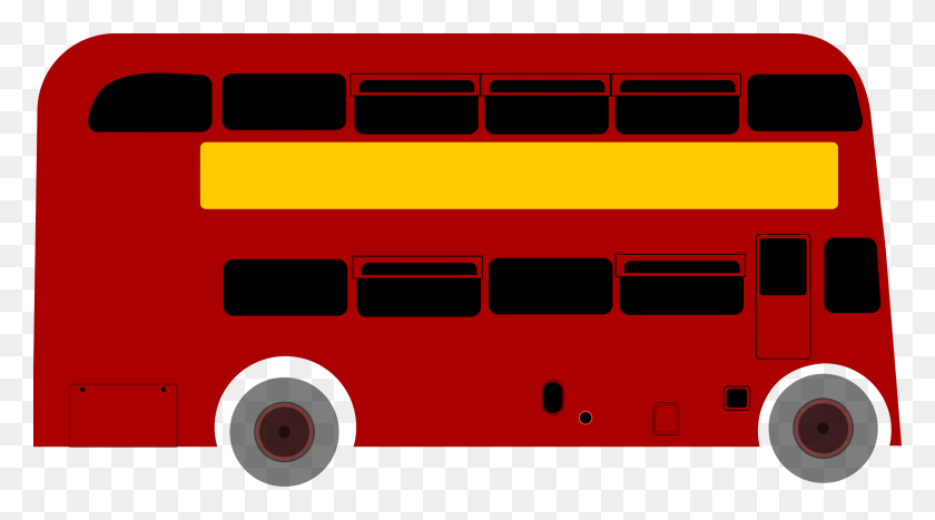 2400x1253 Double Deck Bus Icons Png - Deck PNG