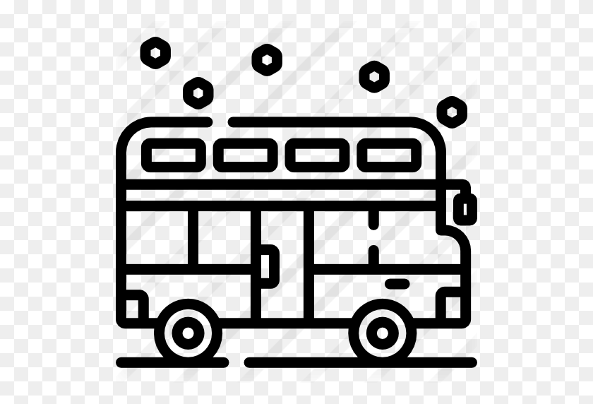 512x512 Двухэтажный Автобус - Двухэтажный Автобус Клипарт