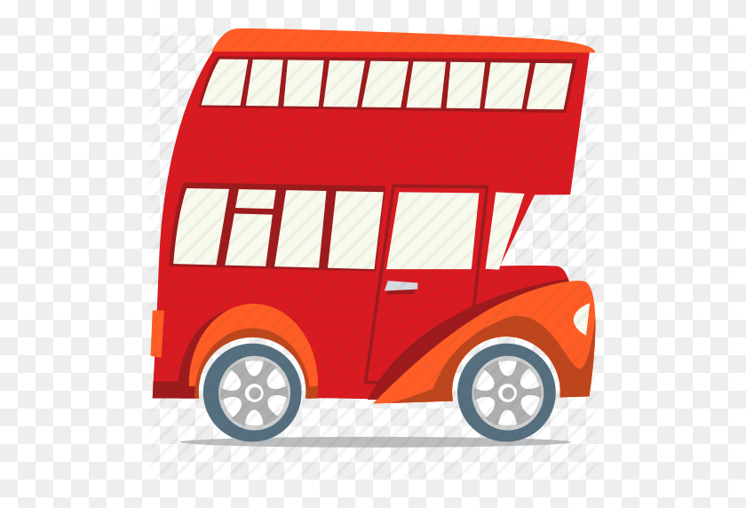 512x512 Double Decker Bus, London Bus, Transportation Icon - Double Decker Bus Clipart