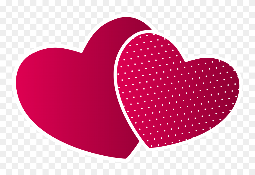 5000x3333 Double Hearts Png Clipart - Heart Transparent PNG