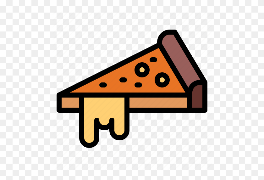 512x512 Dough, Food, Pizza, Slice Icon - Pizza Slice Clipart PNG