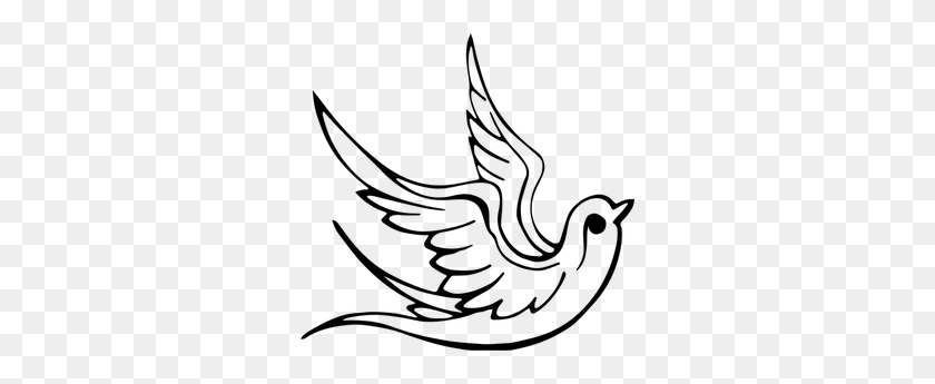 300x285 Dove Clip Art Free Dove On Jesus Shoulder - White Dove Clipart