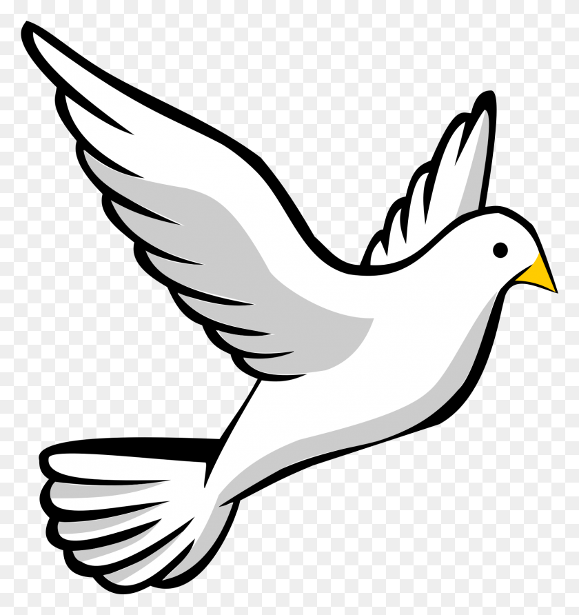 1585x1692 Dove Clipart Dove Bird - Royal Wedding Clipart