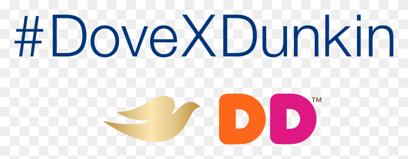 3751x1285 Dove X Dunkin - Клипарт Dunkin Donuts