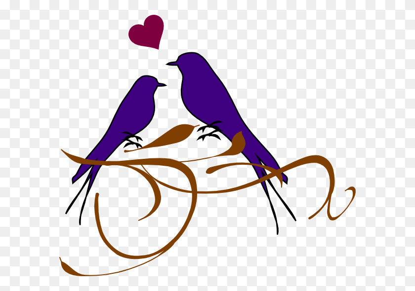 600x530 Doves And Wedding Rings Clipart Collection - Branch Clipart PNG