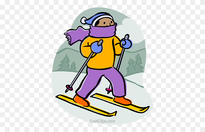 417x480 Downhill Skiing Clipart Free Clipart - Downhill Skier Clipart
