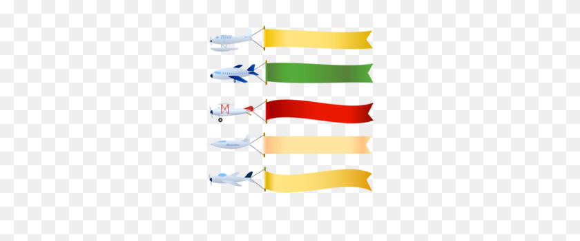 260x290 Download Airplane Banner Png Clipart Airplane Clip Art - Airplane With Banner Clipart