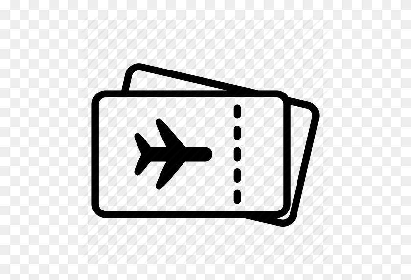512x512 Download Airplane Clipart Air Travel Airplane Airline Ticket - Ticket Clipart