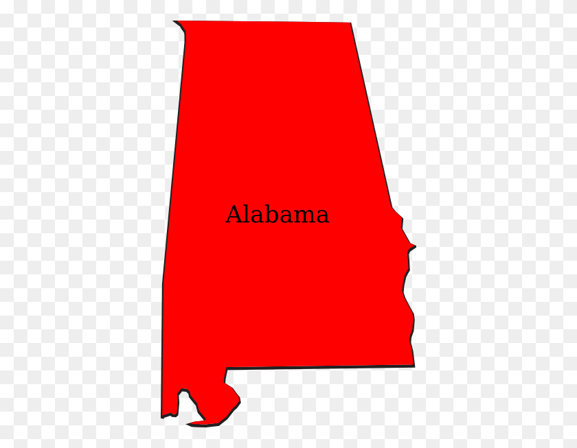 372x593 Download Alabama Outline Clipart - Alabama A PNG