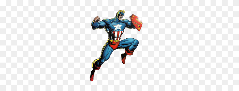 260x260 Скачать Амальгама Комиксы Супер Солдат Клипарт Капитан Супермен - Капитан Марвел Png