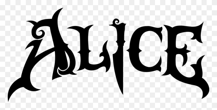 899x425 Descargar American Mcgee's Alice Title Clipart Alice Madness - Alice In Wonderland Clipart Blanco Y Negro