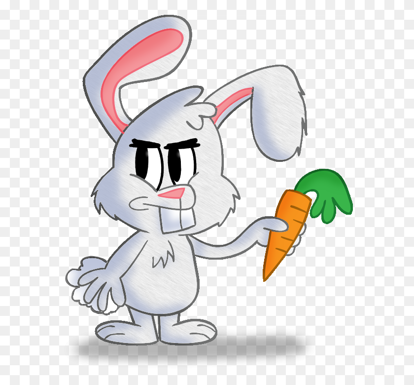 592x720 Descargar Angry Cartoon Rabbit Clipart Conejo Liebre Clipart - Bunny Tail Clipart