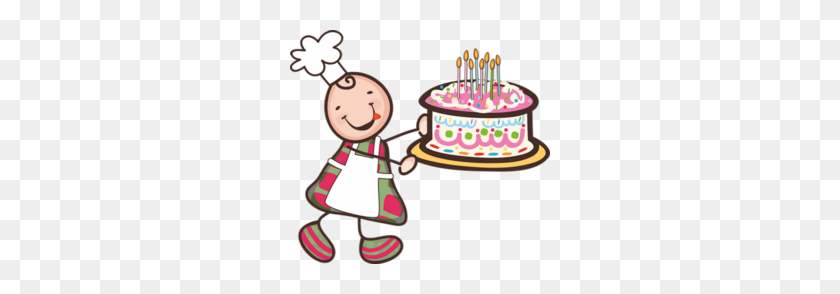 260x234 Download Anniversaire Personnage Clipart Birthday Cake Clip Art - Clipart Birthday Cake And Balloons
