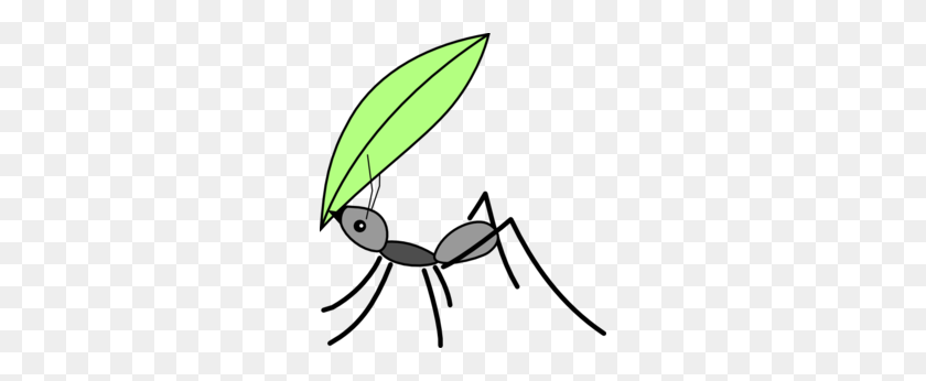 260x286 Download Ant Cartoon Leaf Clipart Insect Myrmicinae Clip Art - Ant Clipart PNG