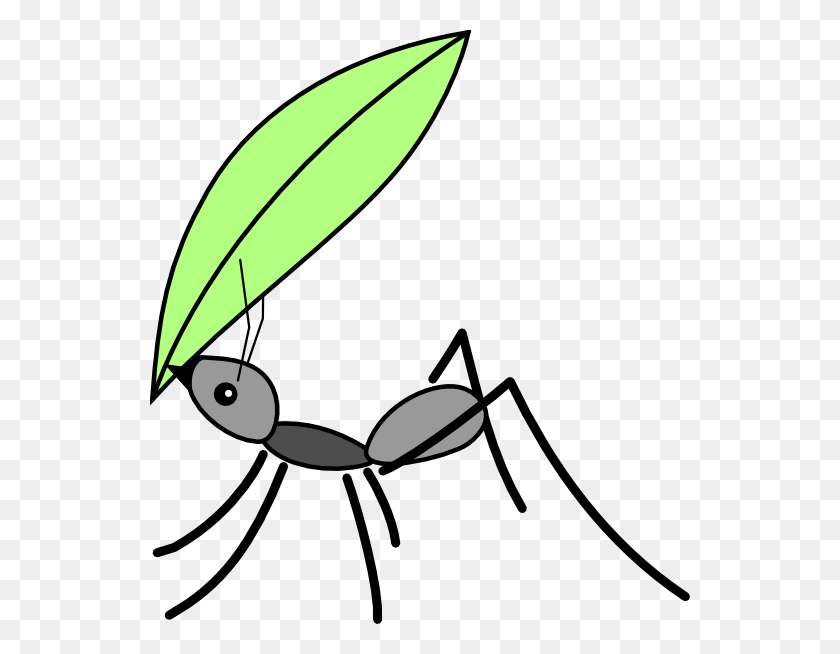 540x594 Download Ant Cartoon Leaf Clipart Insect Myrmicinae Clip Art - Free Ant Clipart