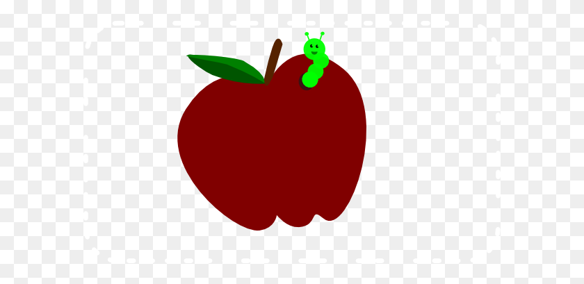 600x349 Download Apple Clipart Apple Clip Art Apple, Worm, Fruit, Food - Worm Clipart