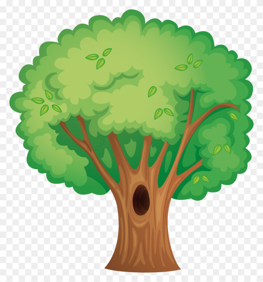 900x971 Download Arbol Clipart Tree Clip Art Tree, Green, Plant, Leaf - Green Flower Clipart