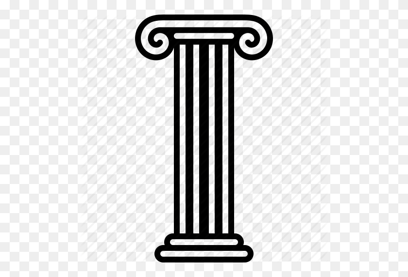 512x512 Download Athens Pillars Transparent Background Clipart Column Clip - Clipart Without White Background