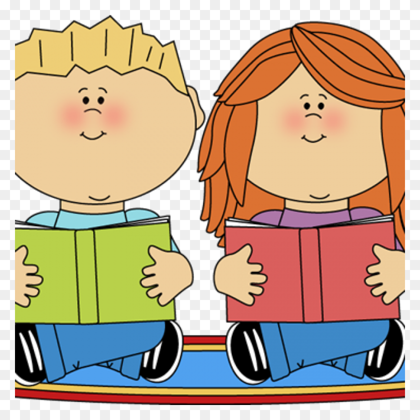 900x900 Download Audio Books Kids Clipart Book Reading Clip Art Clipart - Reading Teacher Clipart