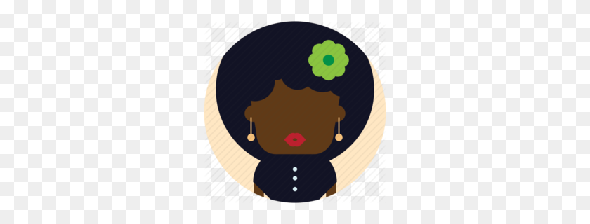 260x260 Download Avatar Afro Icon Flat Clipart Computer Icons Avatar Clip Art - Flat Clipart