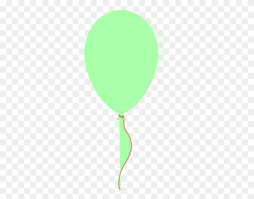282x597 Download Baby Green Ballon Clipart - Ballon PNG