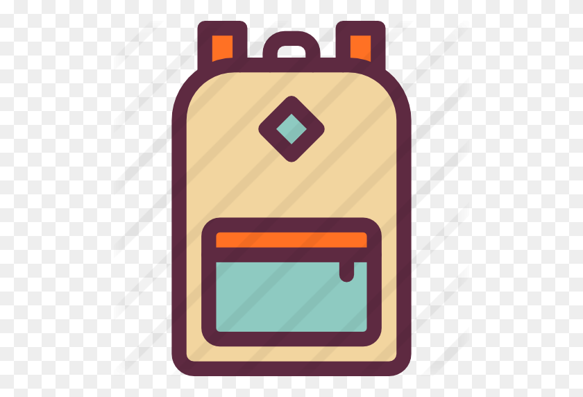 512x512 Download Backpack Clipart Backpack Baggage Backpack, Bag - Backpack Clipart Free