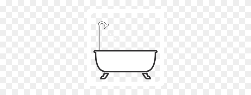 260x260 Download Badewanne Clipart Baths Bathroom Toilet - Bath Tub Clip Art