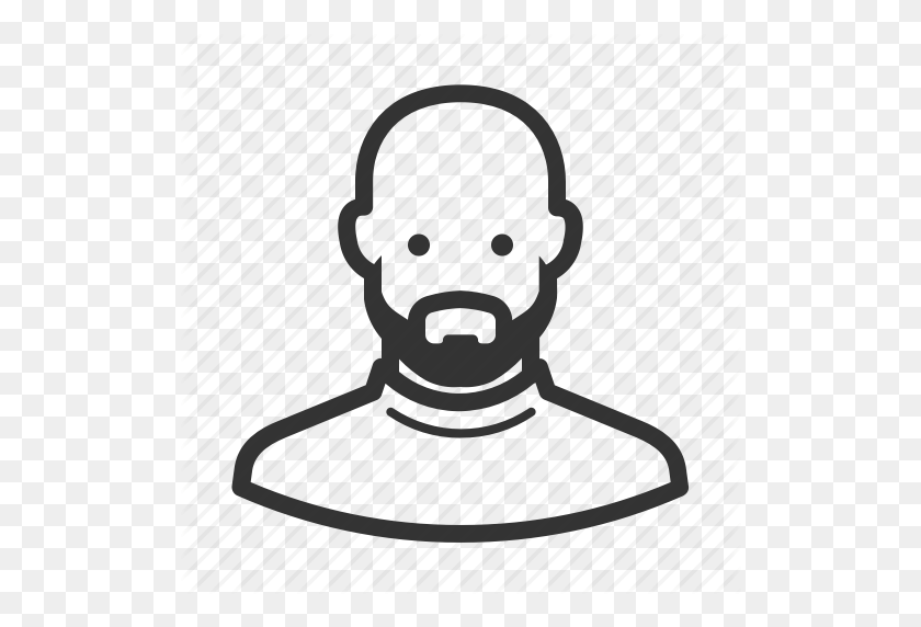 512x512 Download Bald Man Avatar Clipart Computer Icons Clip Art Beard - White Beard Clipart