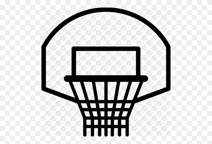 512x512 Download Basketball Basket Icon Clipart Basketball Canestro Clip - Basket Clipart
