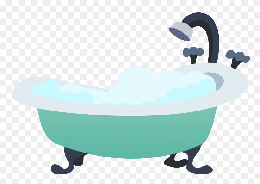 4819x3317 Download Bathtub Free Png Transparent Image And Clipart - Taking A Bath Clipart