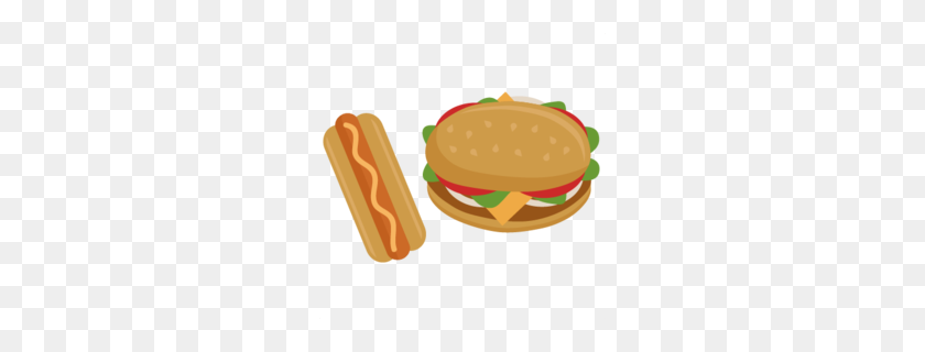 260x260 Download Bbq Hamburgers Hot Dogs Free Clip Art Clipart Hamburger - Dog Food Clipart