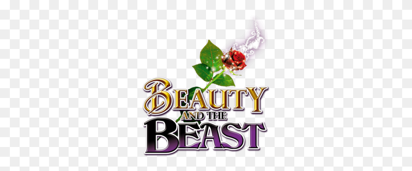 260x289 Download Beauty And The Beast Pantomime Title Clipart Beast Belle - Beauty And The Beast Rose PNG