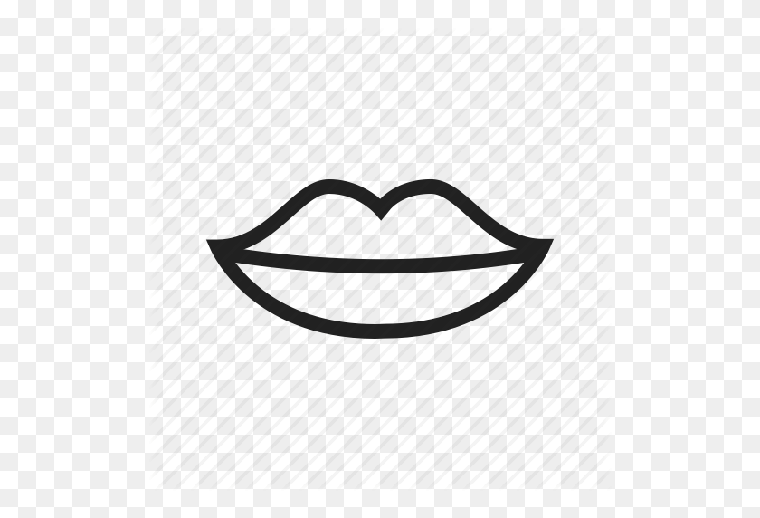 512x512 Скачать Beauty Icon Lips Clipart Lip Pablo Payson Clip Art - Mouth Clipart Black And White
